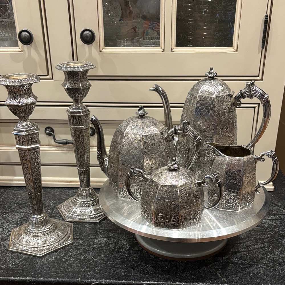 E G Webster & Son Reposse Tea Service